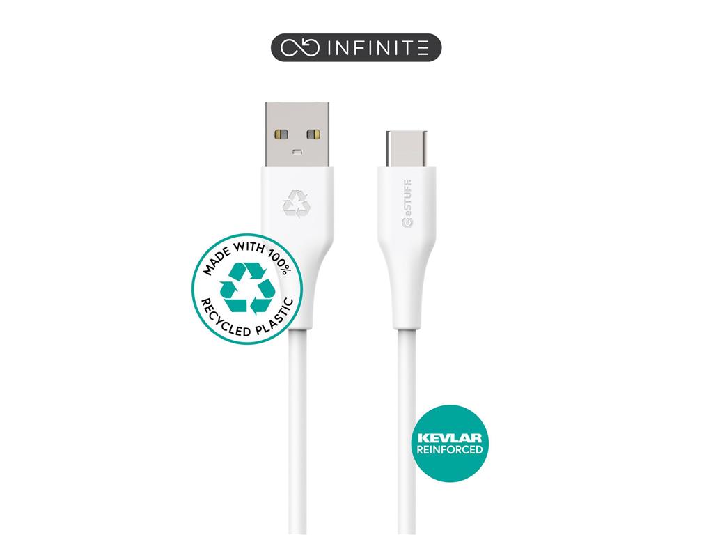 eSTUFF INFINITE kabel USB C-A 1m, bel