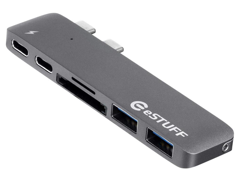 eSTUFF USB-C Slot-in Hub PRO Grey