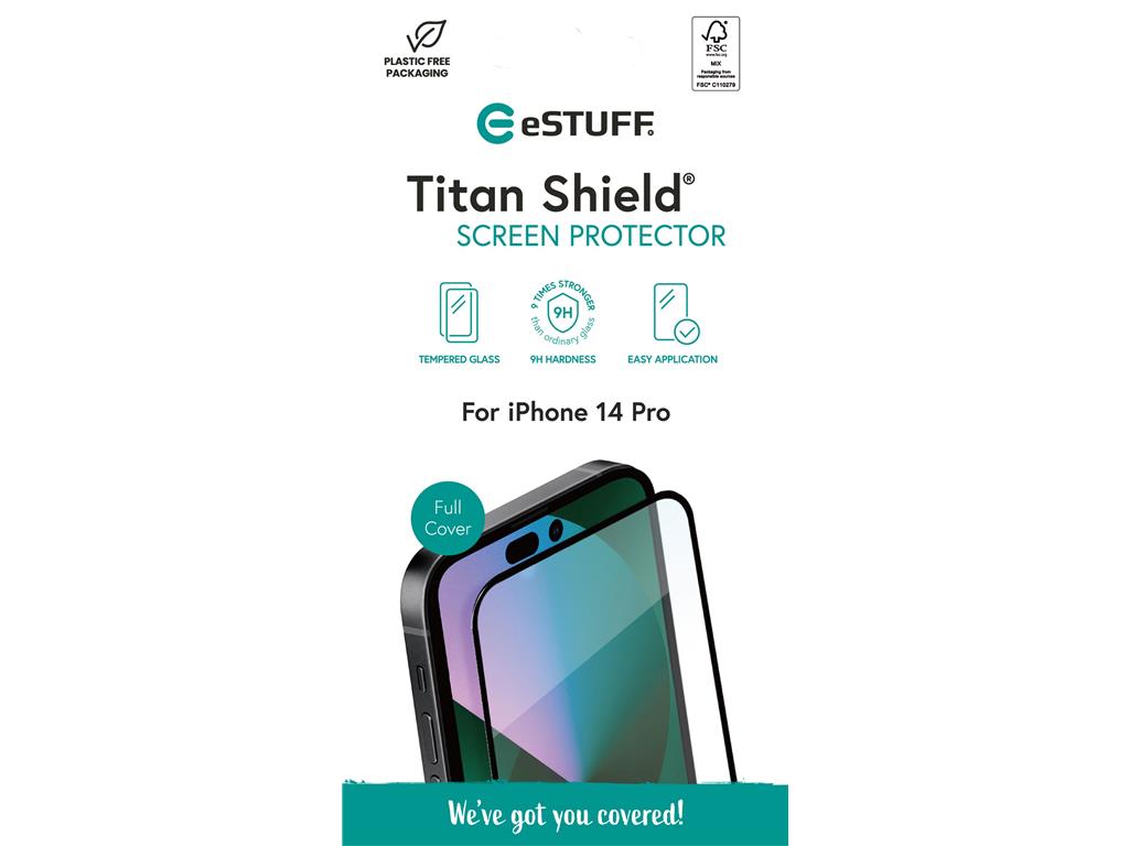 eSTUFF iPhone 14 Pro zaščita zaslona s polnim