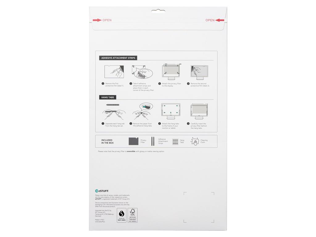 eSTUFF Filter zasebnosti 31.5" 16:9