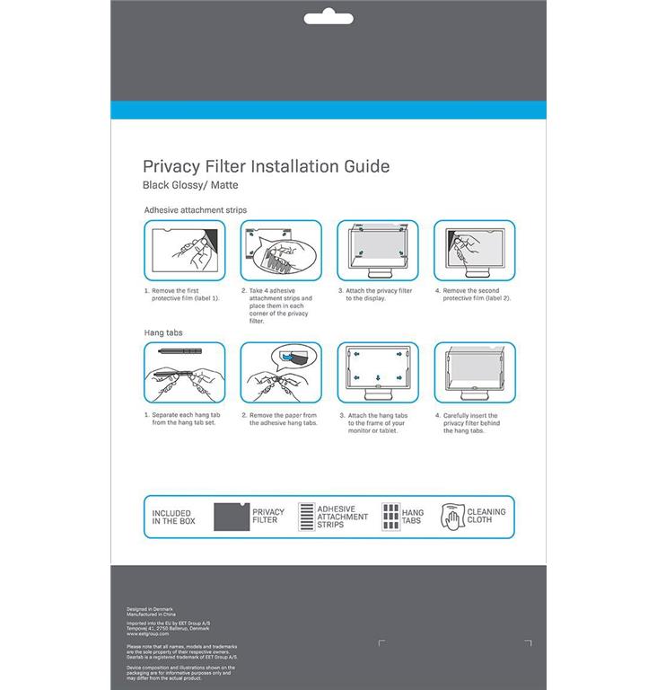 eSTUFF Filtr zasebnosti 18.5" 16:9