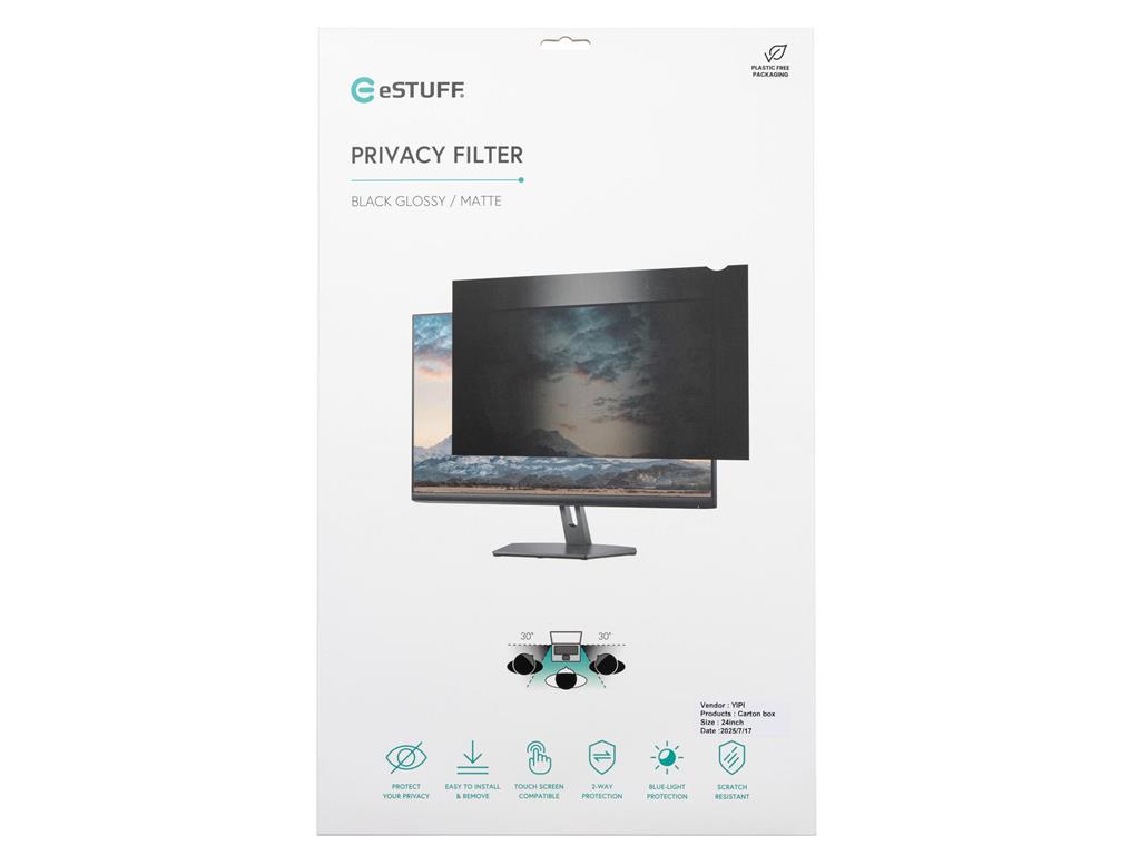 eSTUFF Filter zasebnosti 19" 16:10