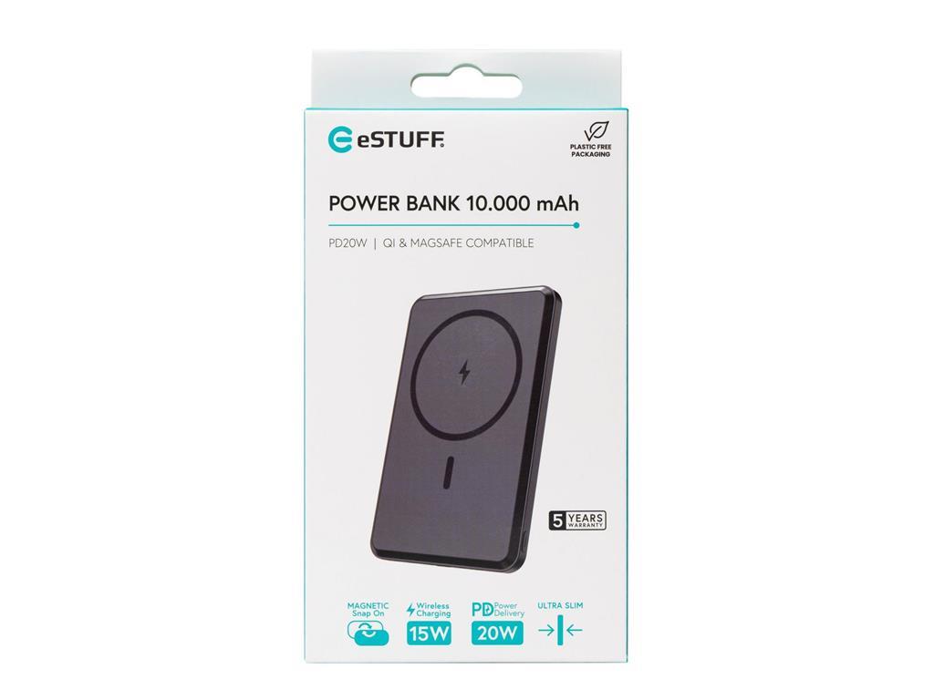 eSTUFF Magnetna prenosna baterija 10.000 mAh