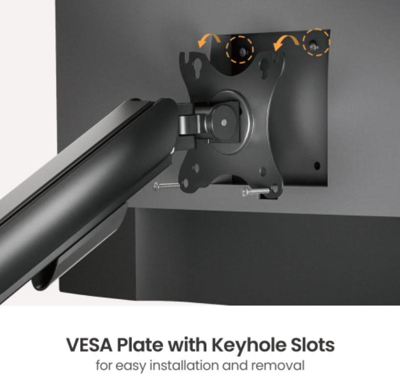 eSTUFF Nosilec monitorja s plinsko vzmetjo