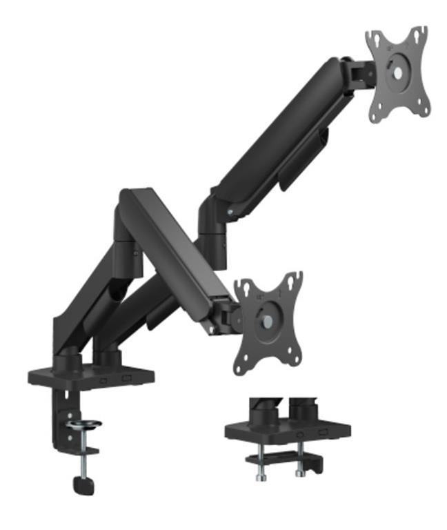 eSTUFF Dvojni plinski nosilec za monitorje