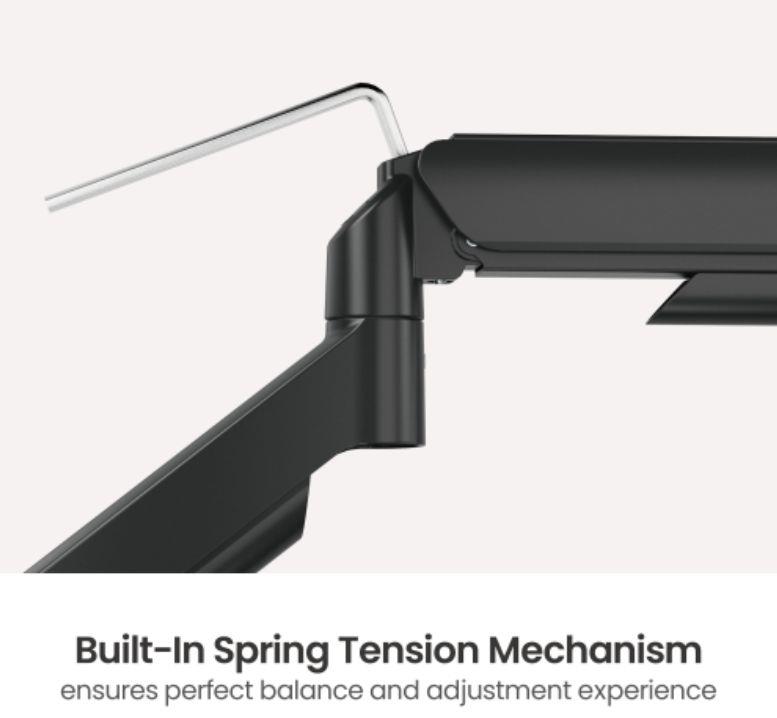 eSTUFF Dvojni plinski nosilec za monitorje