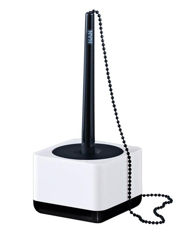 HAN Kem. svinčnik na stojalu iLine bel/črn