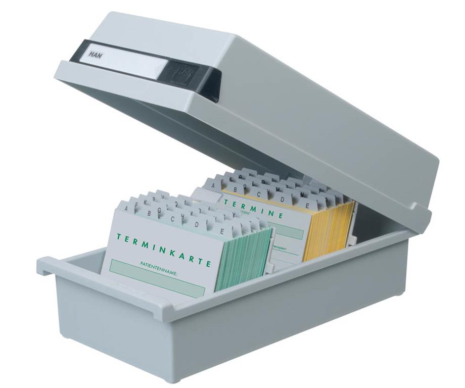 HAN Škatla za kartotečne kartice A7 zaprta