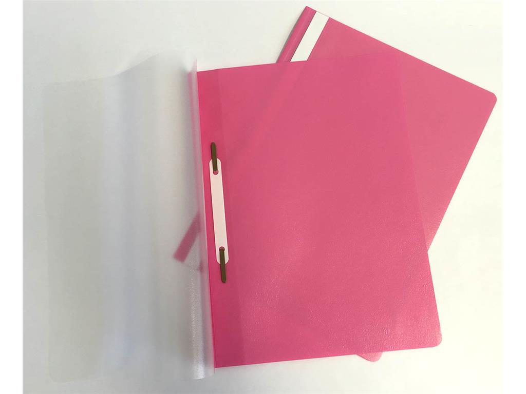 Klipko Mapa s sponko Standard roza, 25 kos