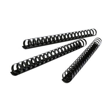 Klipko Spirale PVC 25 mm, črne, 50 kos
