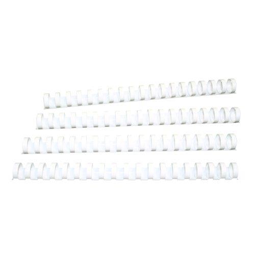 Klipko Spirale PVC 28 mm, bele, 50 kos