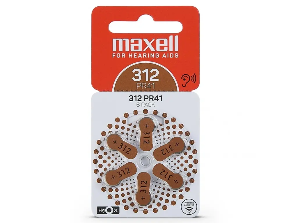 Maxell Baterija 312 6/1 za slušni aparat