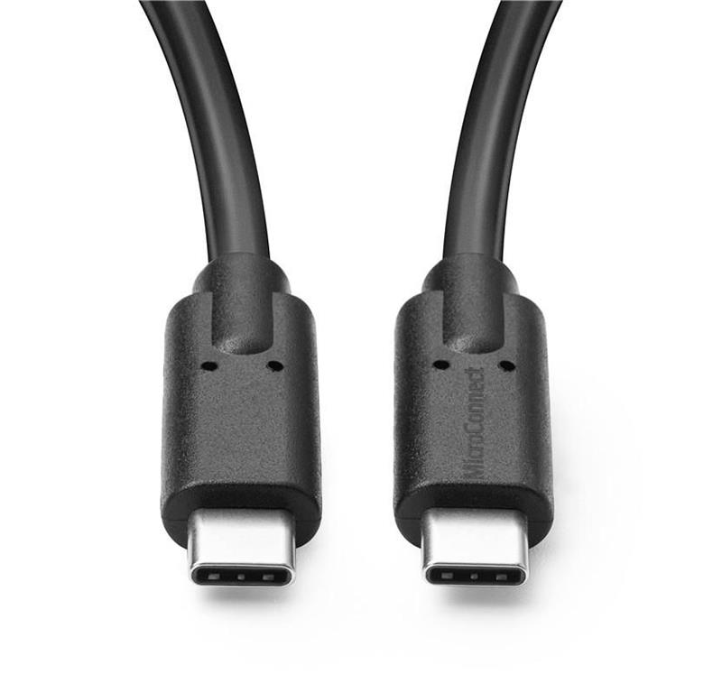 MicroConnect Kabel USB C-C 3.2 Gen2x2, 1m, črn