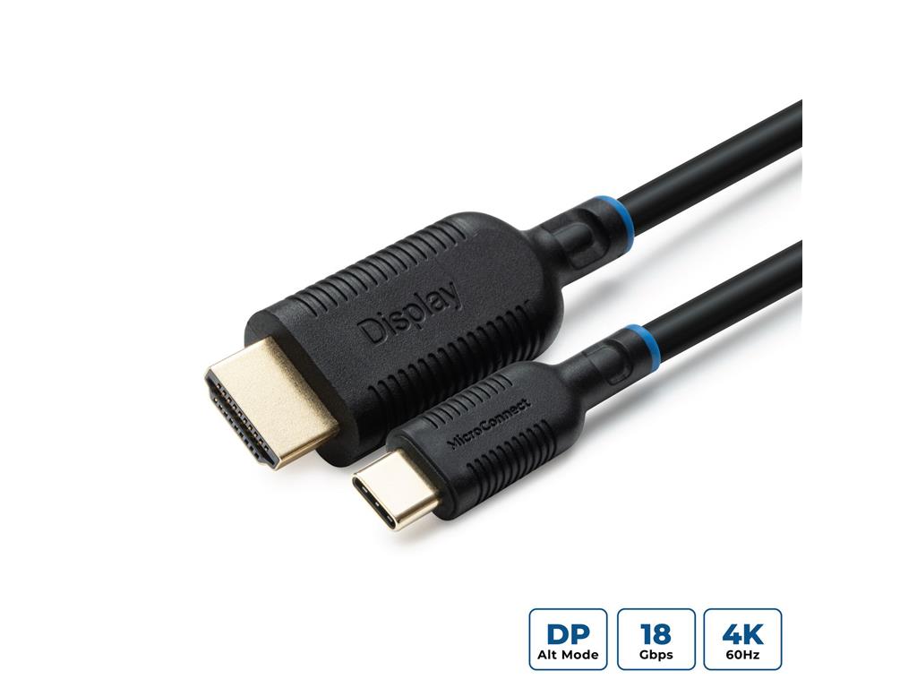 MicroConnect Kabel USB C-HDMI 2.0, 2m