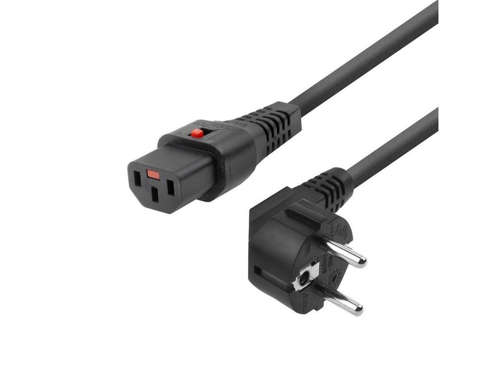 MicroConnect Kabel napajalni Schuko - C14, črn 2m