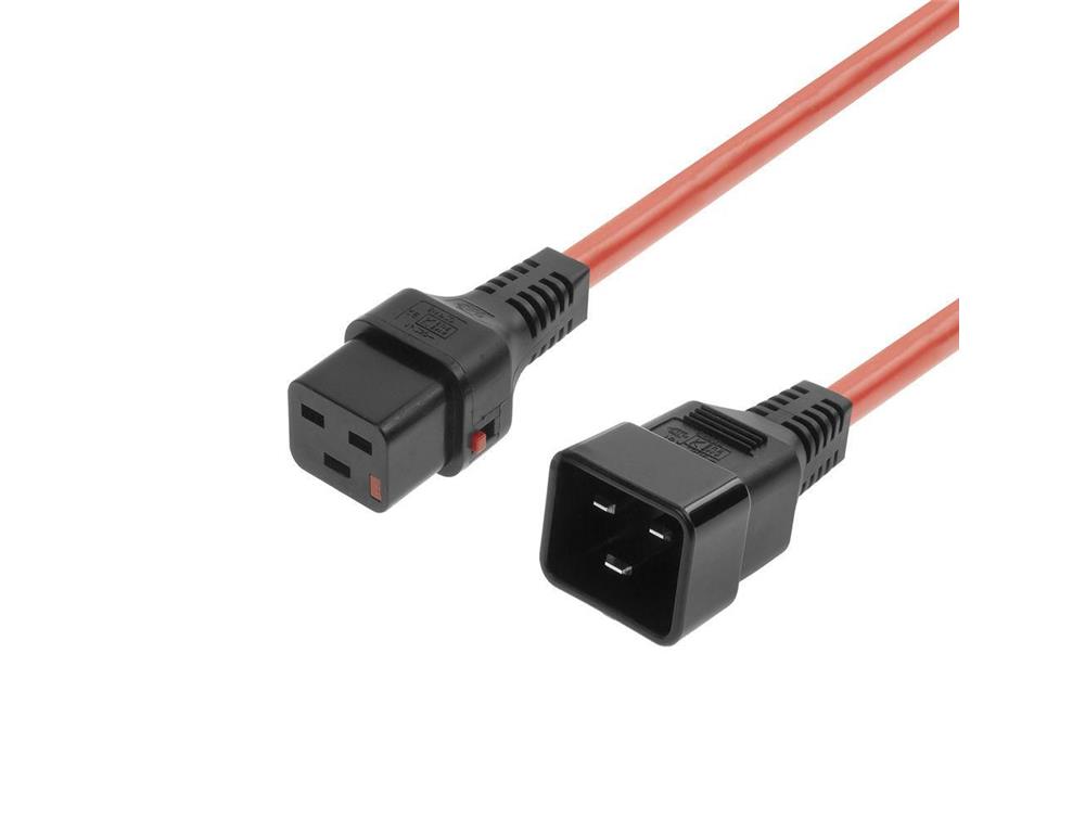 MicroConnect Kabel napajalni C19 IEC Lock - C20 1m