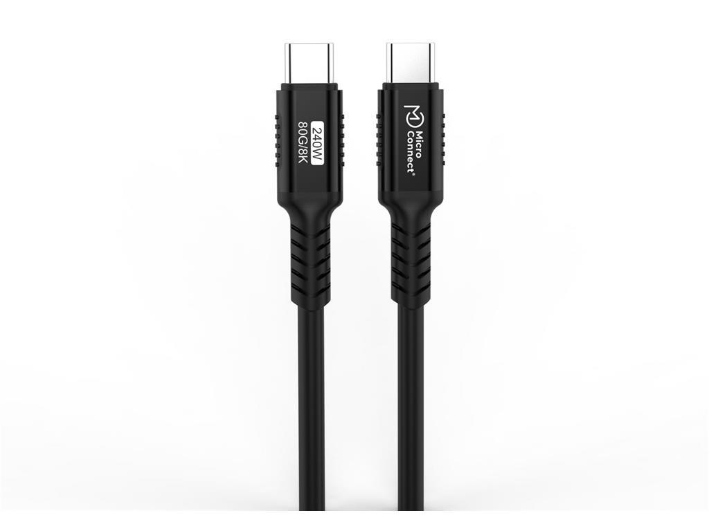 MicroConnect Premium USB4 Gen3x2 C-C kabel 0,25m