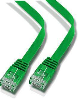 MicroConnect Kabel U/UTP CAT6 1M Zelen ploščat