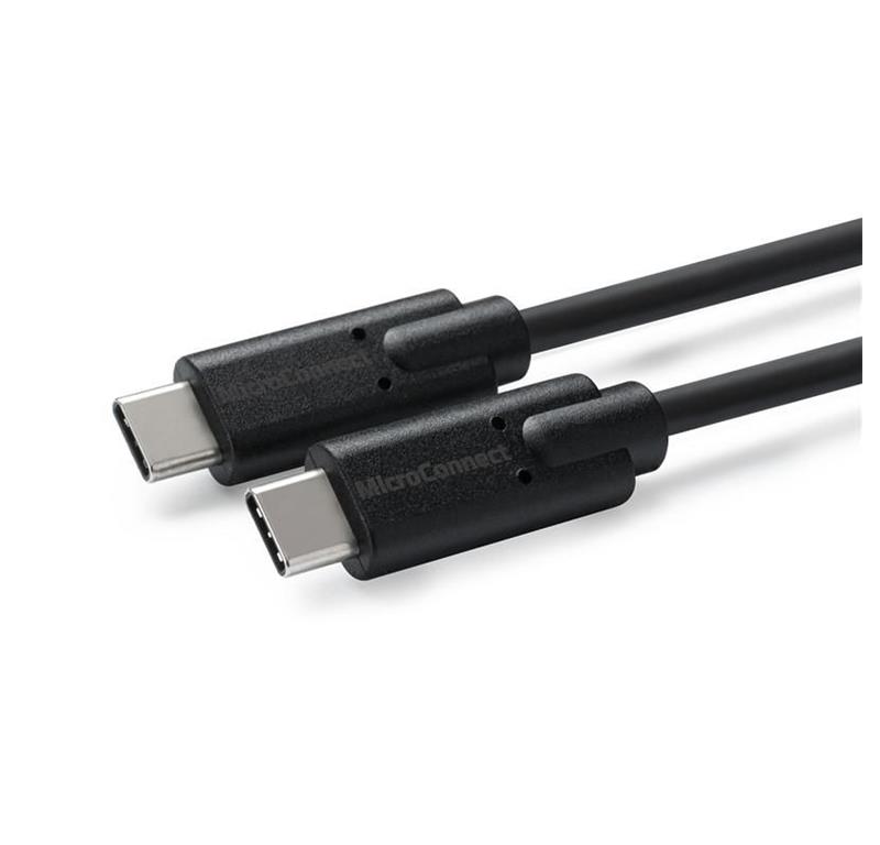 MicroConnect Kabel USB C-C 3.2 Gen2x1, črn 3 m, 100W, 10Gbps, 4K60Hz ...