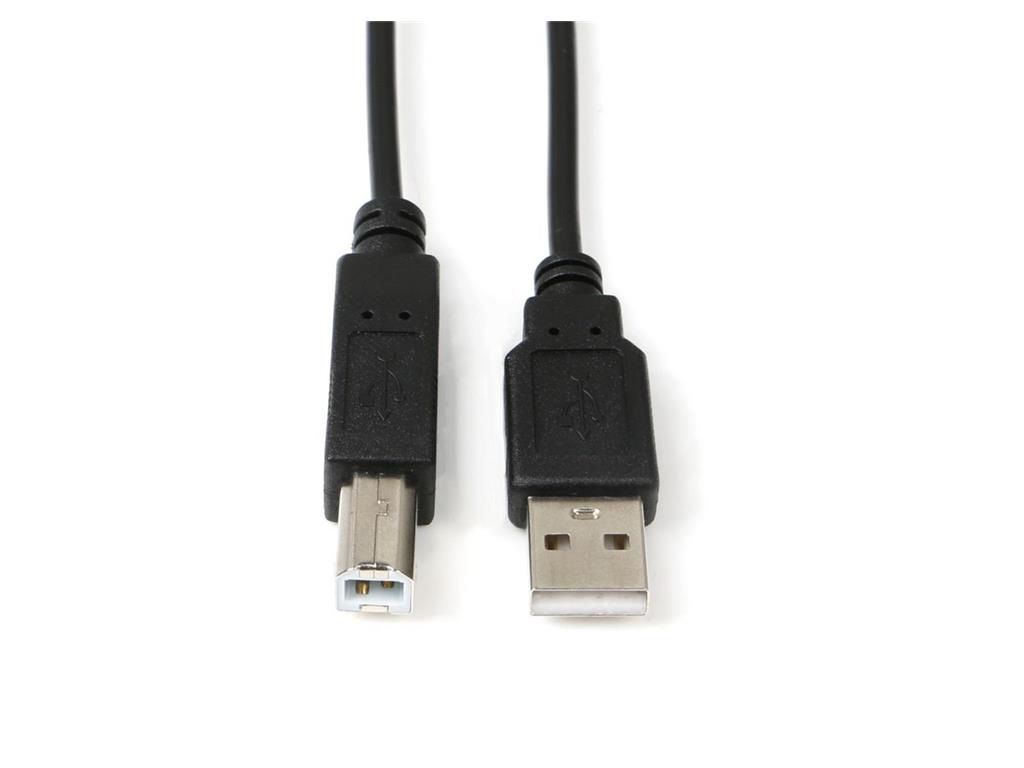 MicroConnect Kabel USB A-B 2.0, 0,1m, črn