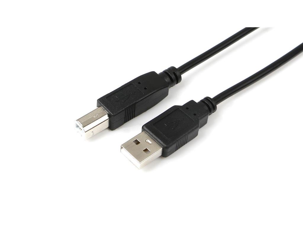 MicroConnect Kabel USB A-B 2.0, 5m, črn