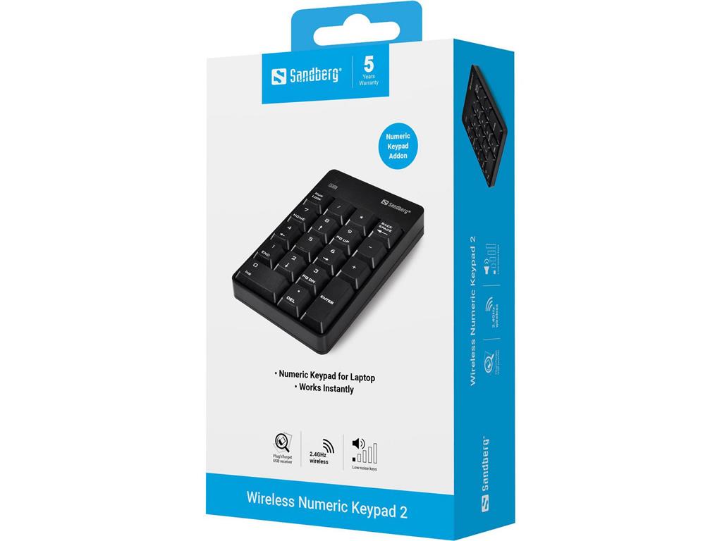 Sandberg Brezžična numerična tipkovnica 2