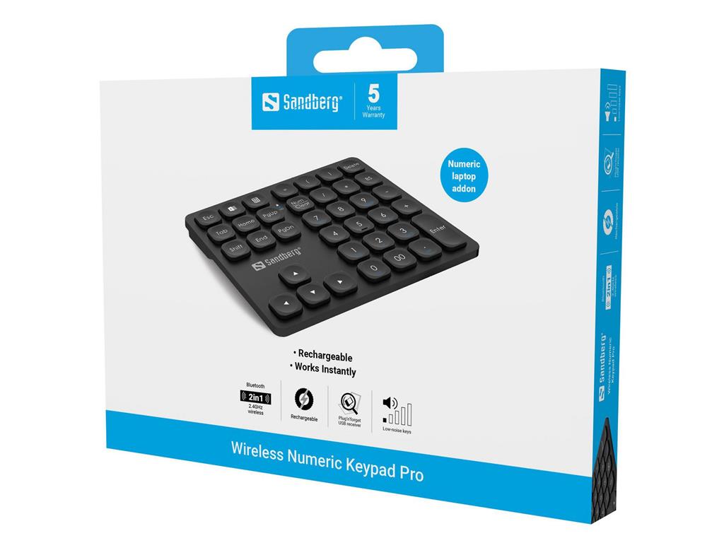 Sandberg Brezžični numerični blok Pro