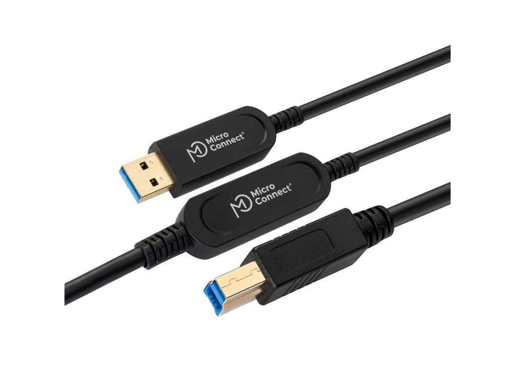 MicroConnect Optični kabel USB A-B 3.0, 15m