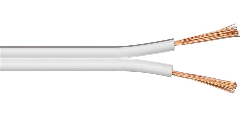 MicroConnect Zvočniški kabel, 50m, 2x2,5mm, bel