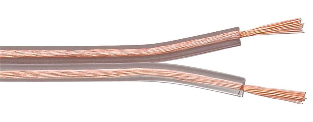 MicroConnect Zvočniški kabel, 100m, 2x2,5mm, prozoren