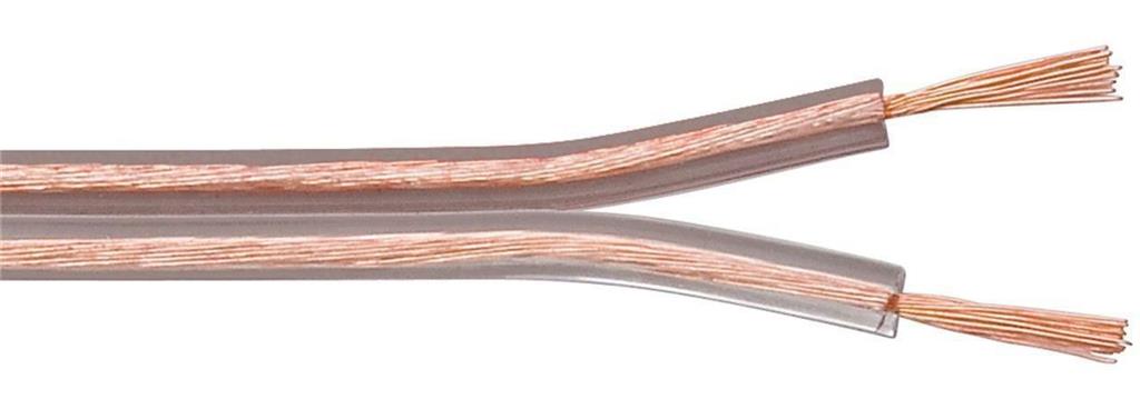 MicroConnect Zvočniški kabel, 50m, 2x2,5mm, prozoren