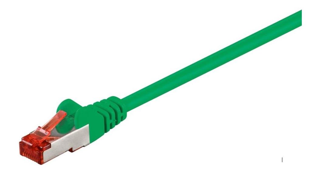 MicroConnect F/UTP CAT6 1m zelen PVC
