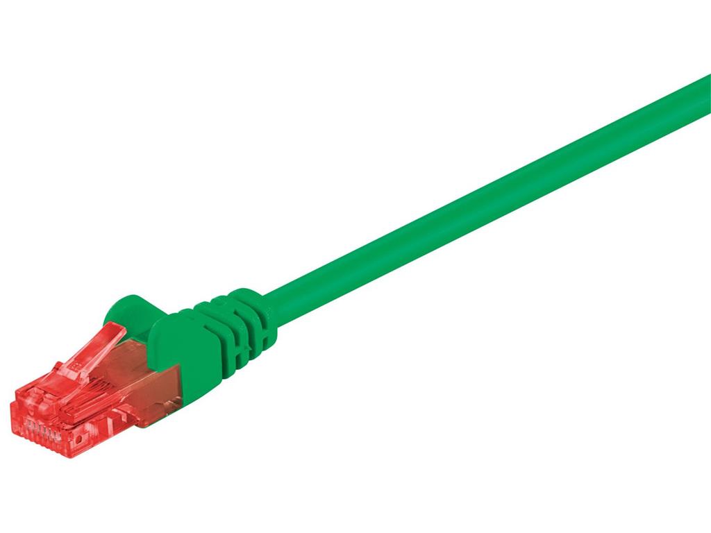 MicroConnect Omrežni kabel U/UTP CAT6 0.25M zelen PVC