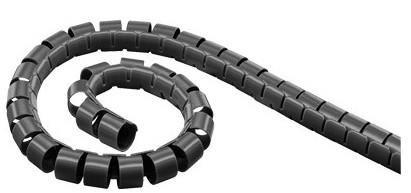 MicroConnect Ovoj za kable Cable Eater, črn, 20m