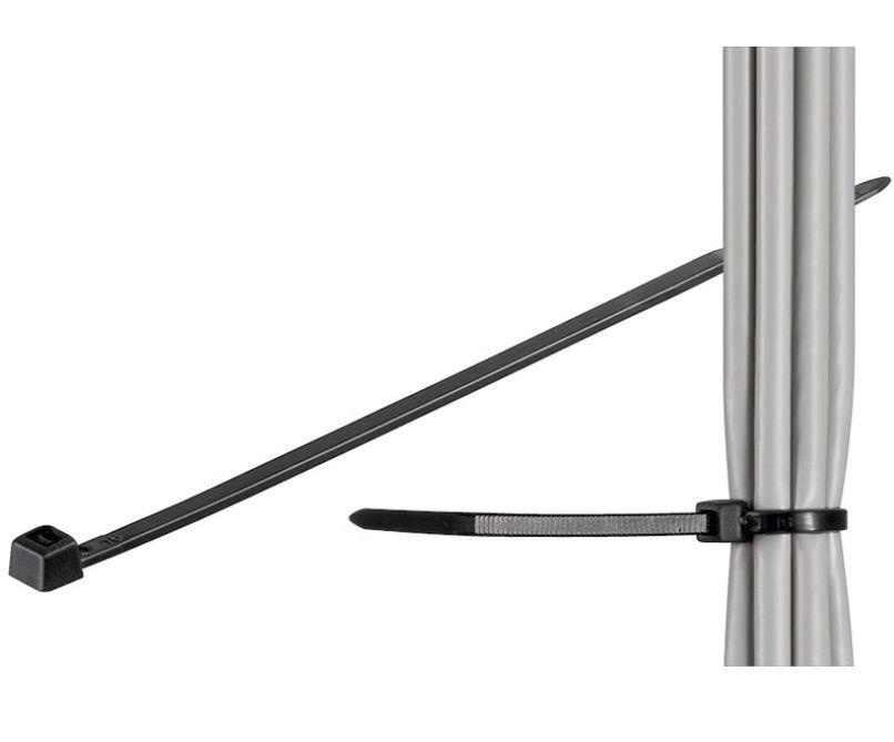 MicroConnect Kabelske vezice 100kos, črne 203x2,5mm