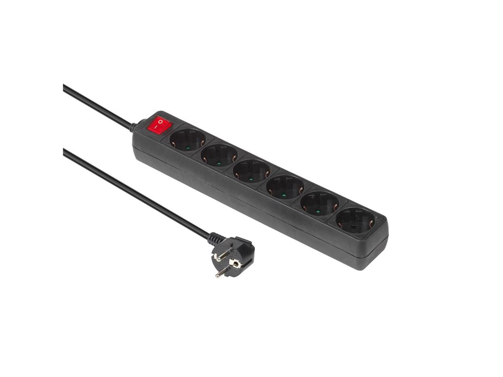 MicroConnect Razdelilnik 6 vtičnic Schuko 3m