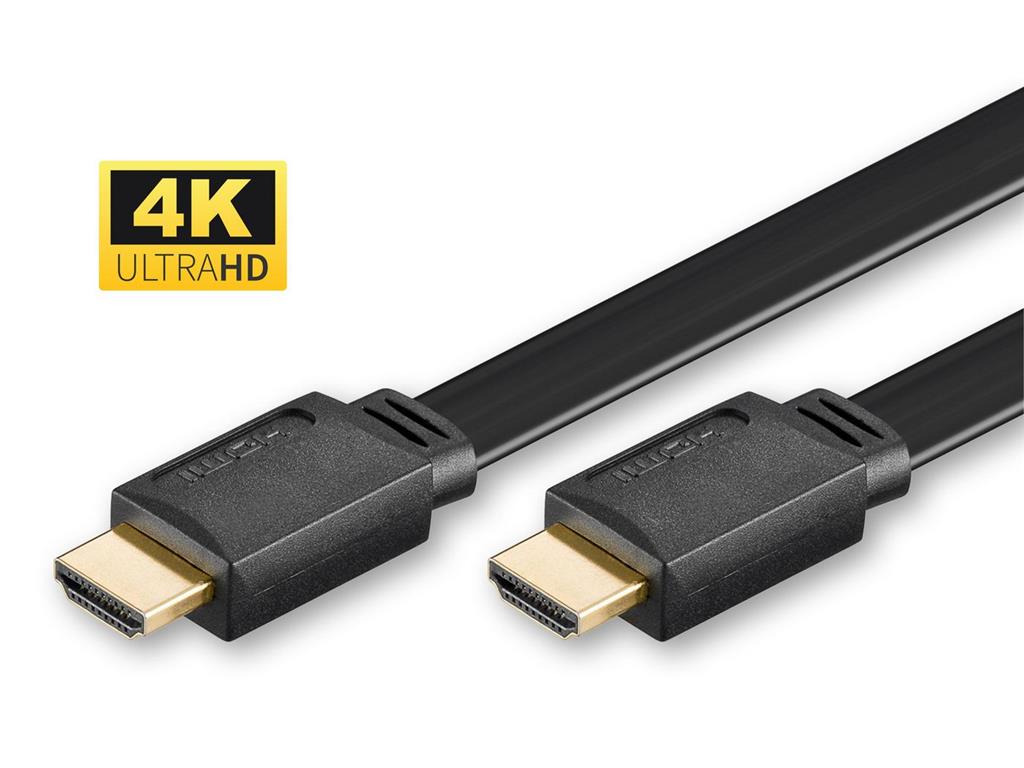 MicroConnect HDMI High Speed ploščat Kabel, 1,5m