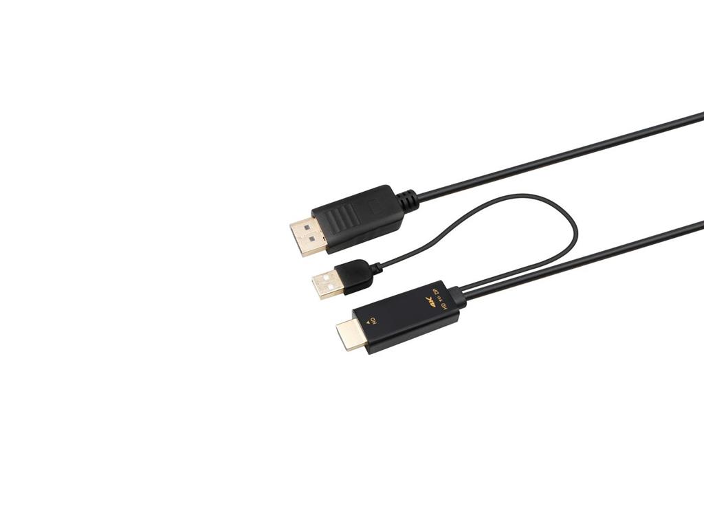 MicroConnect Kabel HDMI - DisplayPort adapter, 3m