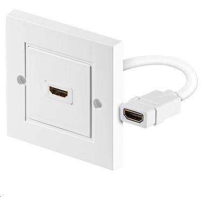MicroConnect HDMI stenka vtičnica 1 port Bel
