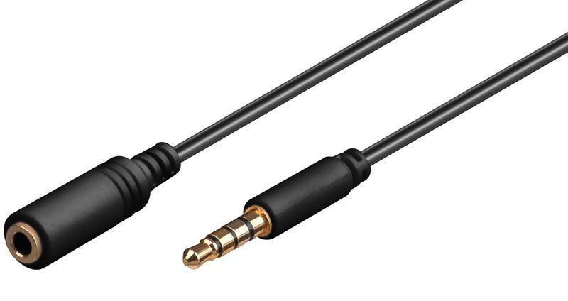 MicroConnect Avdio 3,5mm podaljševalni kabel, 1m