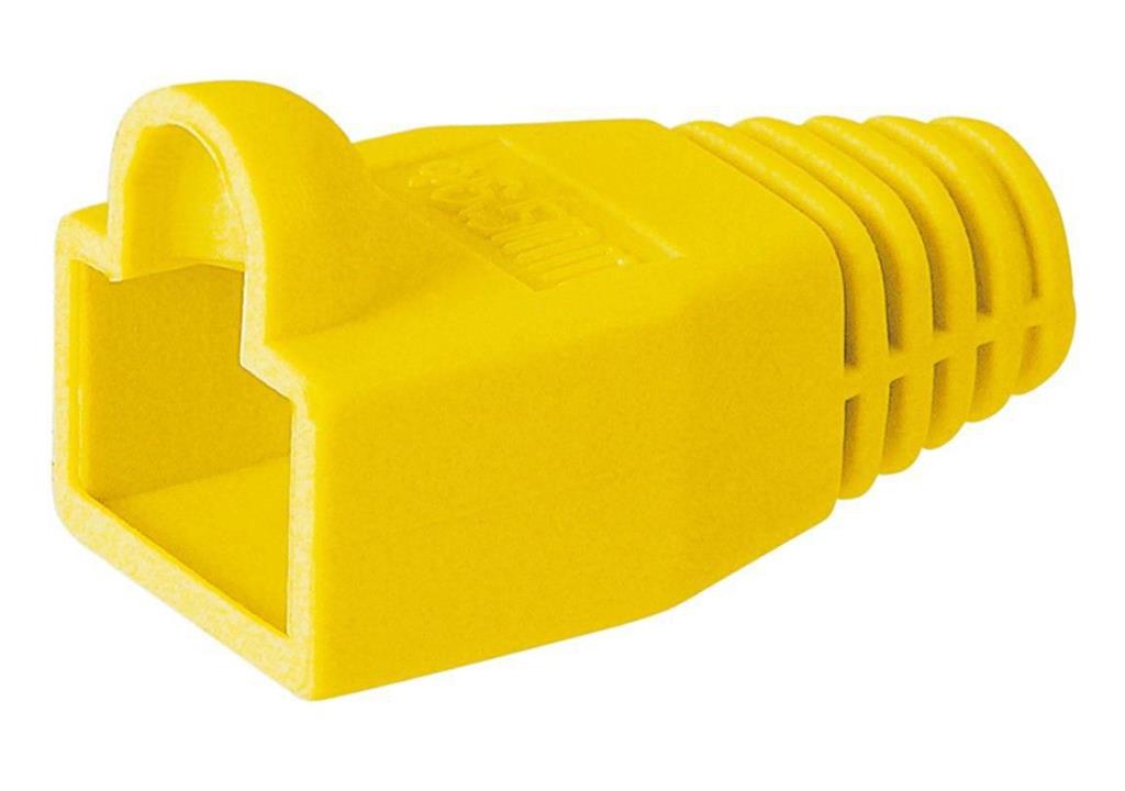 MicroConnect Zaščitna kapica za RJ45 rumena, 50 kos