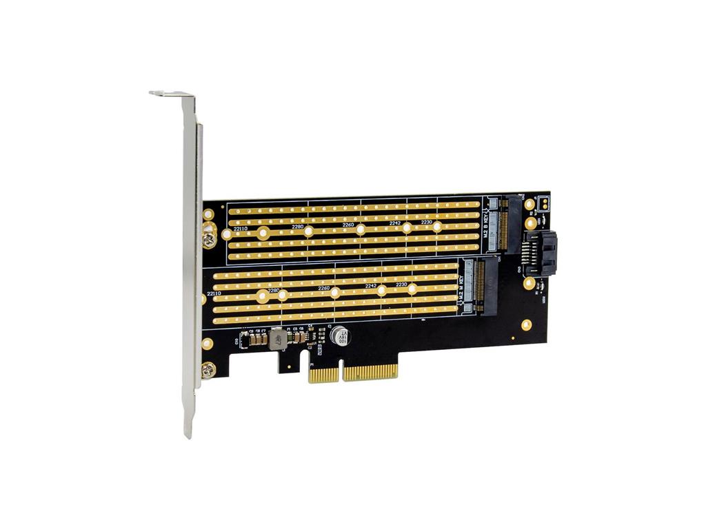 MicroConnect PCIe x4 M.2 ključ NMVe SSD Adapt