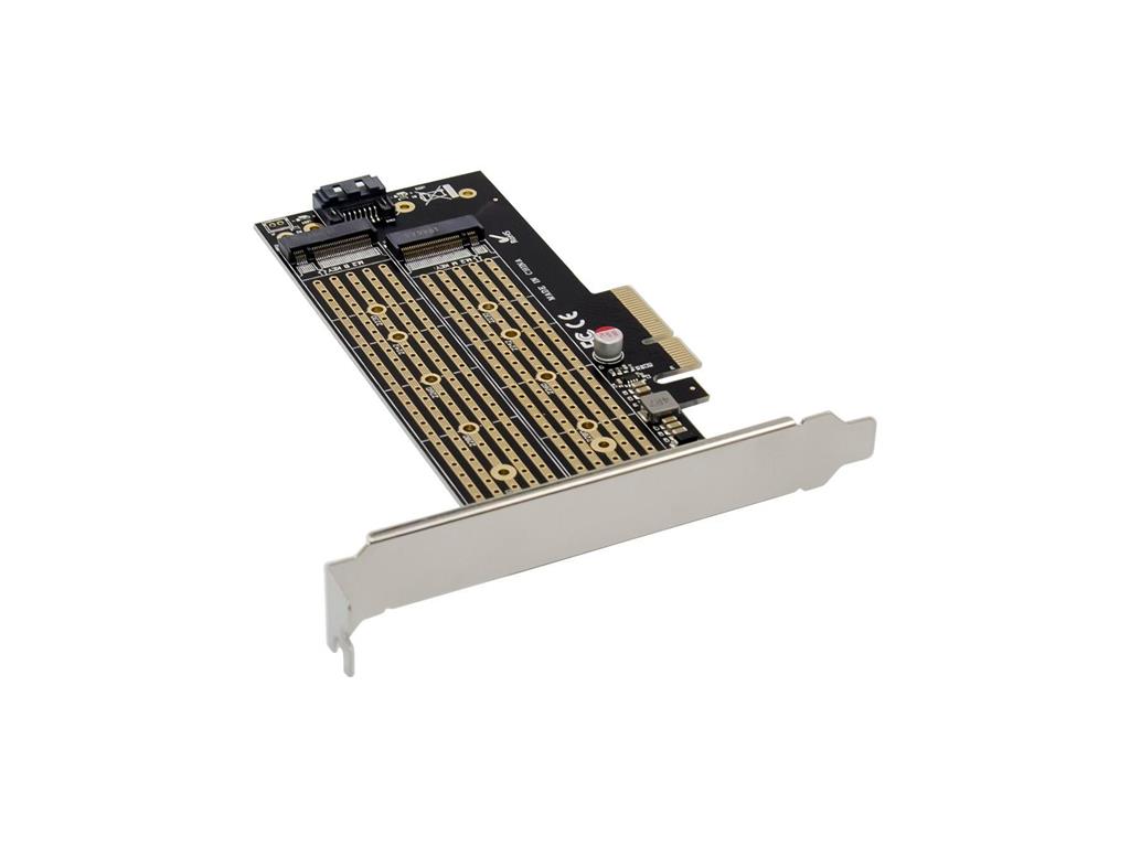 MicroConnect PCIe x4 M.2 ključ NMVe SSD Adapt