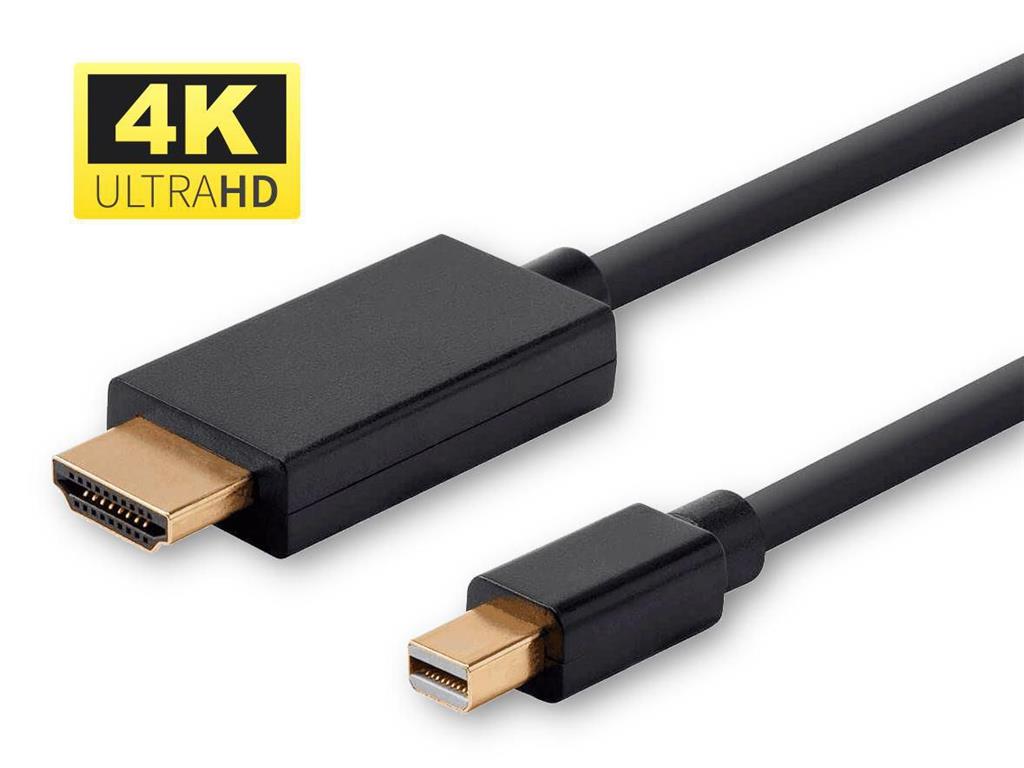 MicroConnect Kabel 4K Mini Displayport - HDMI 3m