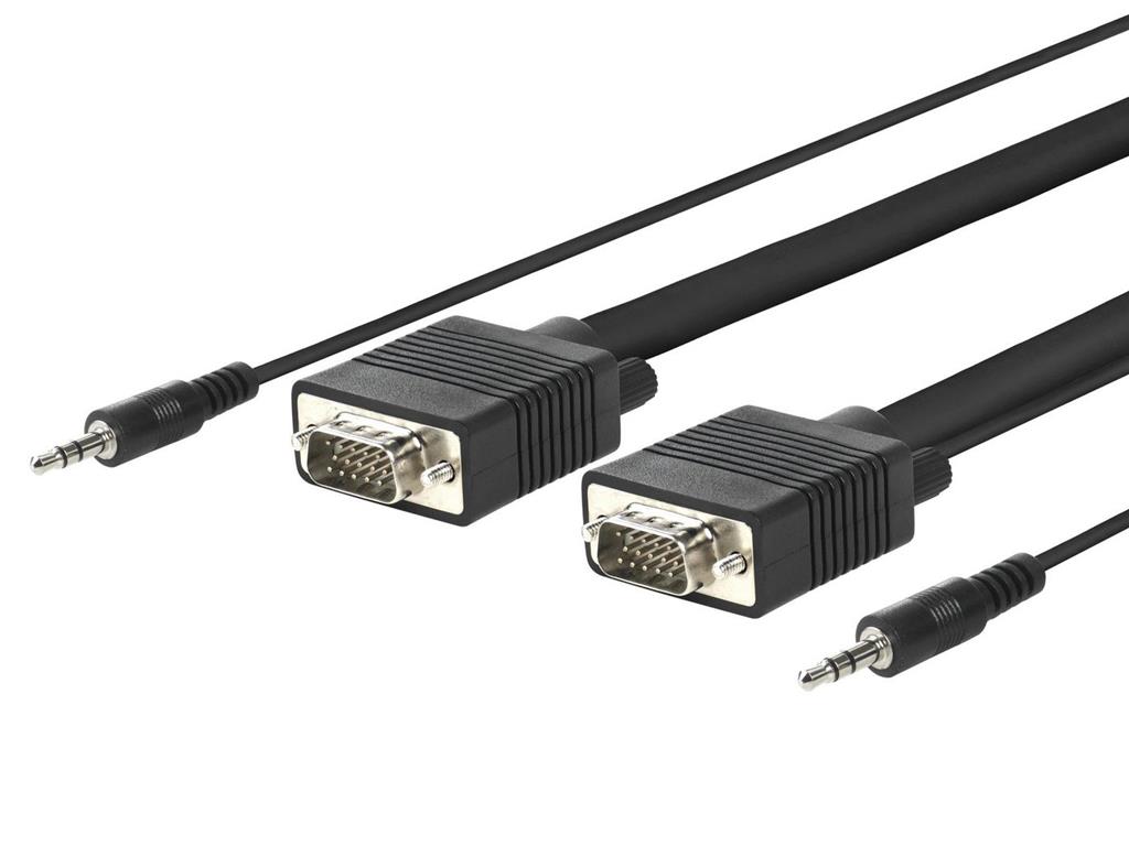 MicroConnect Kabel SVGA HD15 3m M-M. 3.5MM