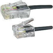 MicroConnect Kabel RJ11-RJ45 10M M/M Črn