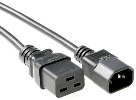 MicroConnect Kabel napajalni C19-C14 3m Črn