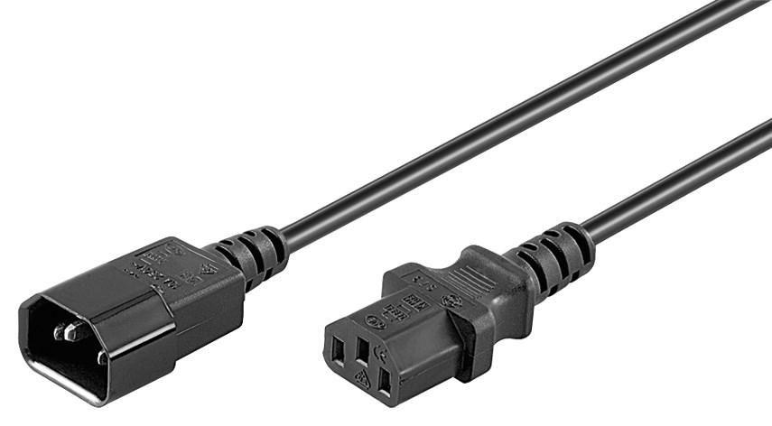 MicroConnect Kabel napajalni C13-C14 1m Črn