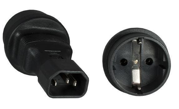 MicroConnect Napajalni adapter C14 - Schuko M-F