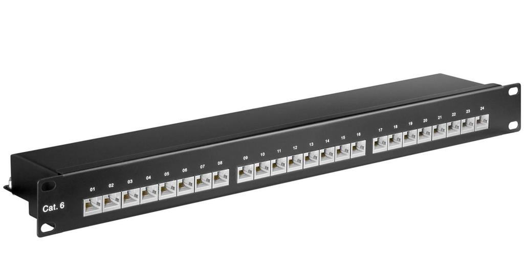 MicroConnect CAT6 24 port 19" Patch Panel,